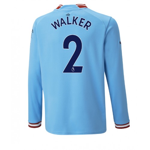 Fotbalové Dres Manchester City Kyle Walker #2 Domácí 2022-23 Dlouhý Rukáv